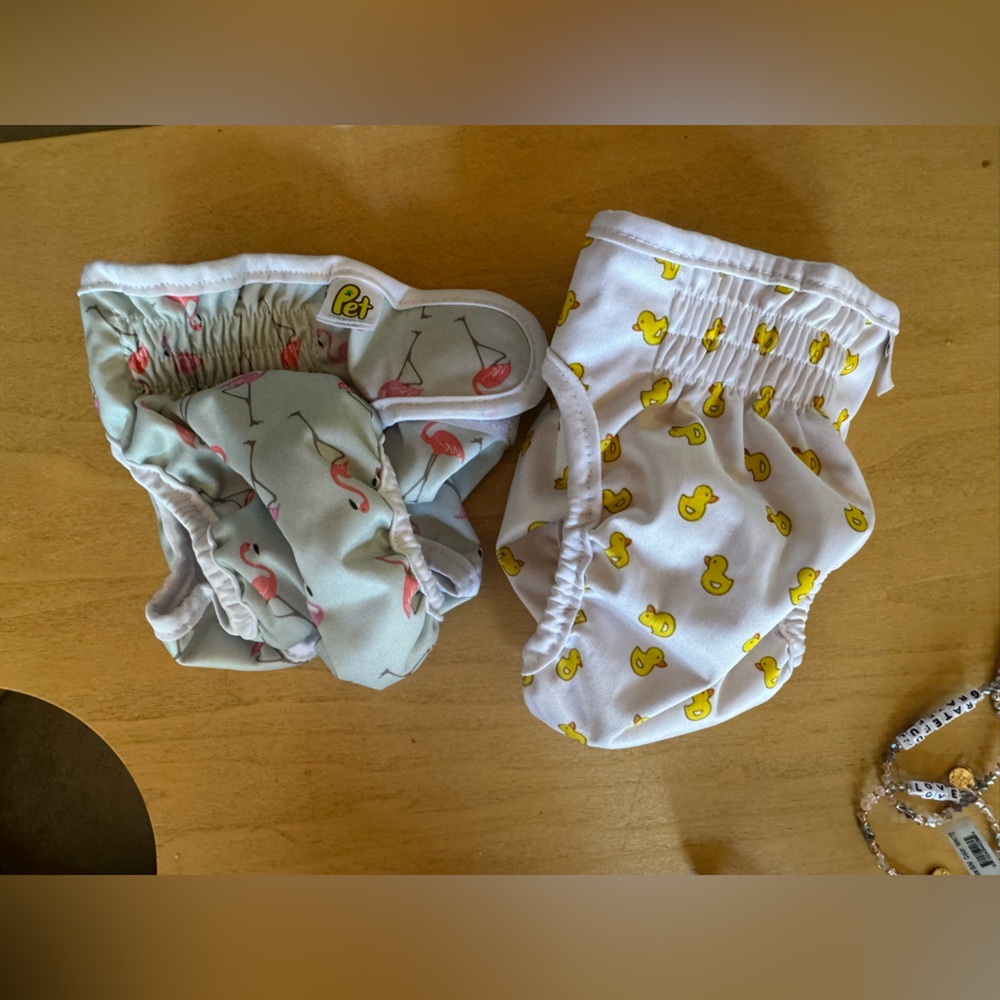 Two Pack Machine Washable Doggie Diapers